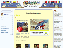 Tablet Screenshot of nl.gonzagames.com